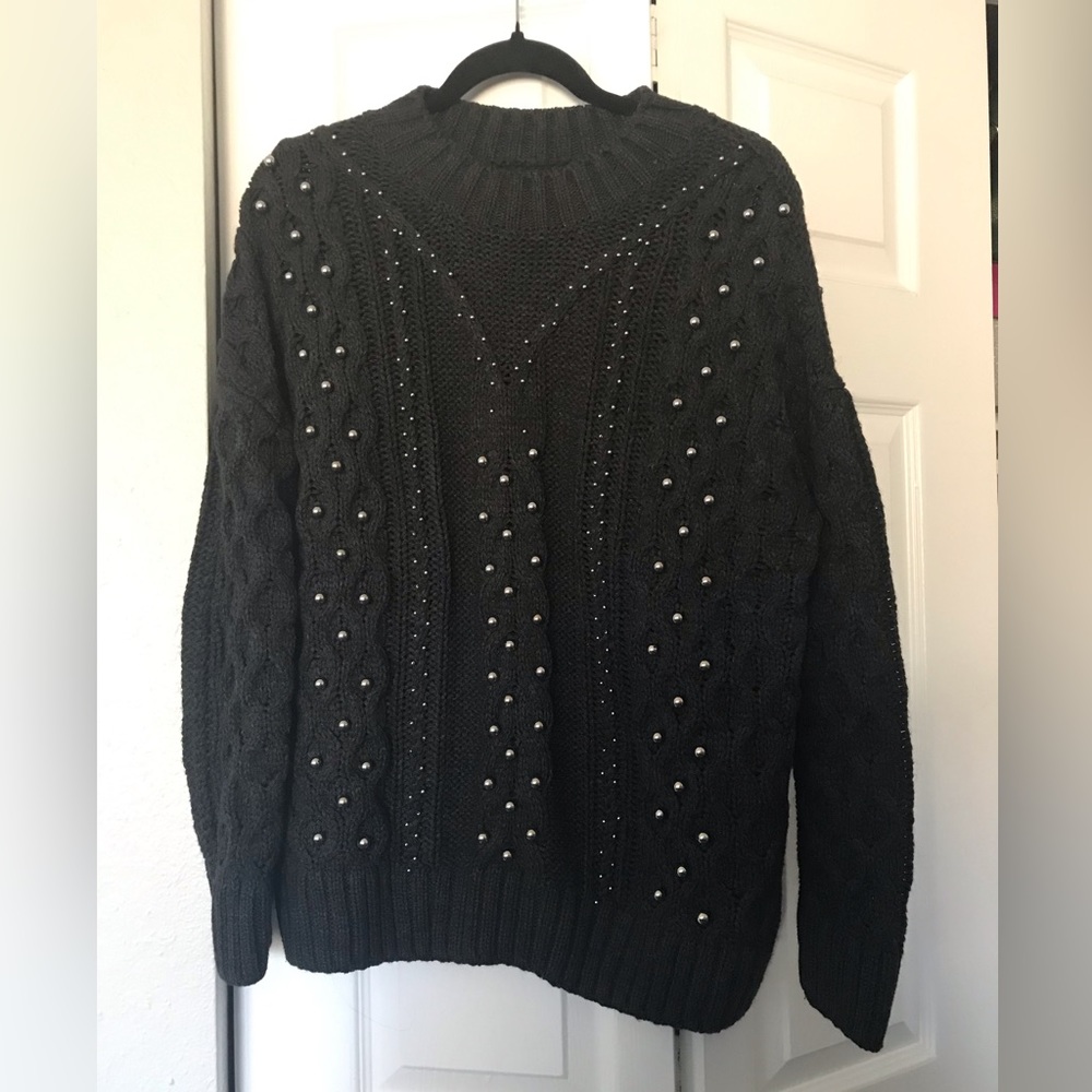 H&M chunky studded embellished sweater